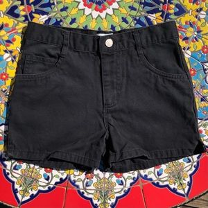 Girl’s Black Denim Jean Shorts